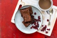 Rolly's Spiced Cranberry Brownies