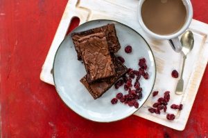 Rolly's Gluten Free Spiced Cranberry Brownies