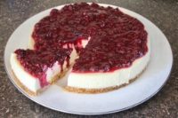 Gluten-Free Blackcurrant & Prosseco Cheesecake