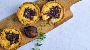 Gluten Free Brie & Red Onion Tart