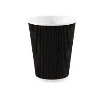 16oz Black Ripple Wall Hot Cup