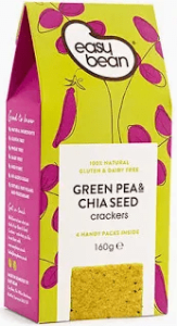 Green Pea And Chia Seed Crackers